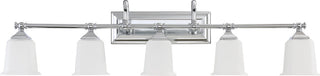 Nicholas 5-Light Bath Vanity, Polished Chrome