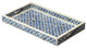 Blue Quatrefoil Bone Inlay Serving Tray