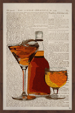 "Rum Mixology" Framed Painting Print, 20"x30"