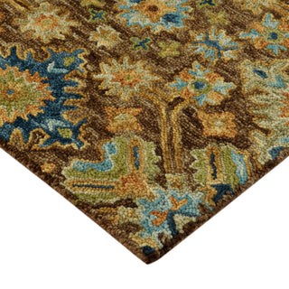 Jackson Traditional Brown Hand-Hooked Area Rug 3'6" x 5'6"