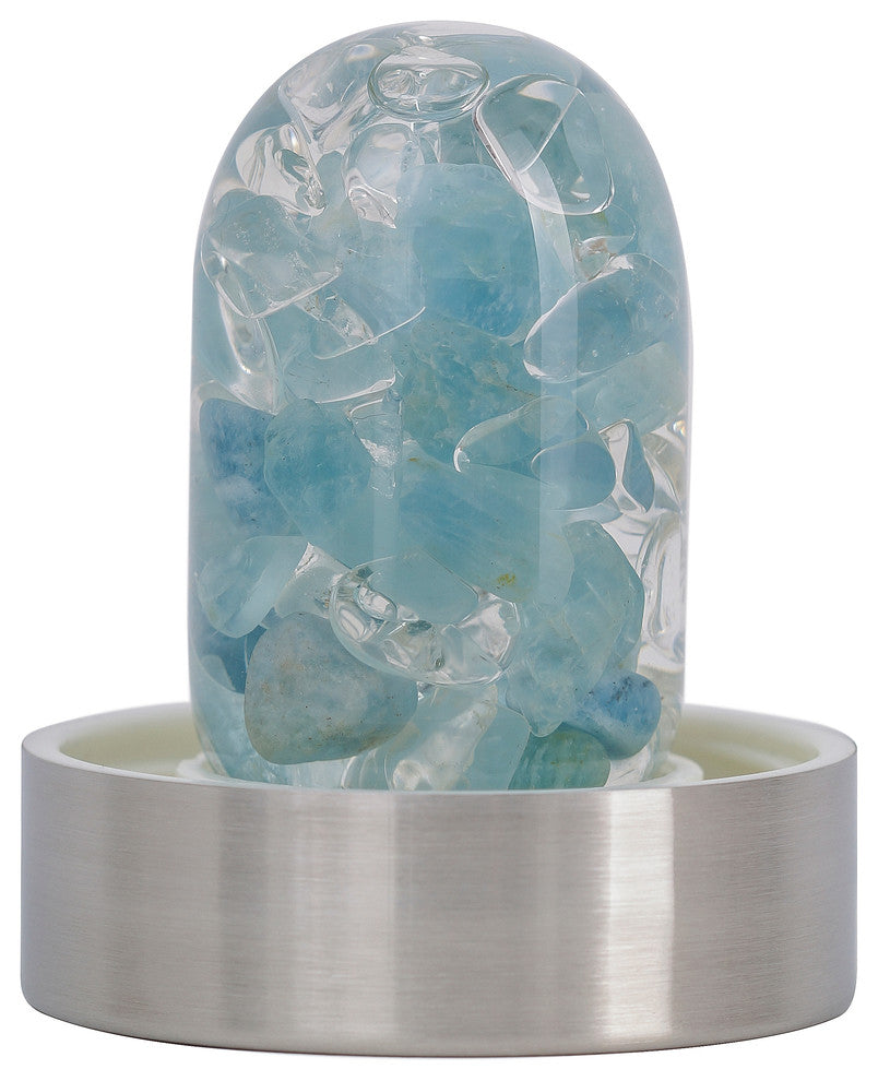 Water Bottle, VitaJuwel ViA Gemwater Bottle, Purple Loop Caps, Inner Purity