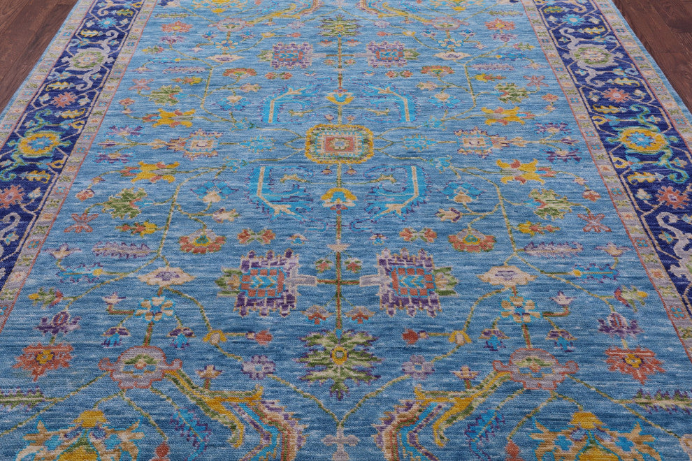 Turkish Oushak Handmade Wool Rug 8' 0" X 10' 2" - Q15604