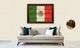 Micronesia Country Textured Flag Print With Brown Gold Frame, 15"X21"