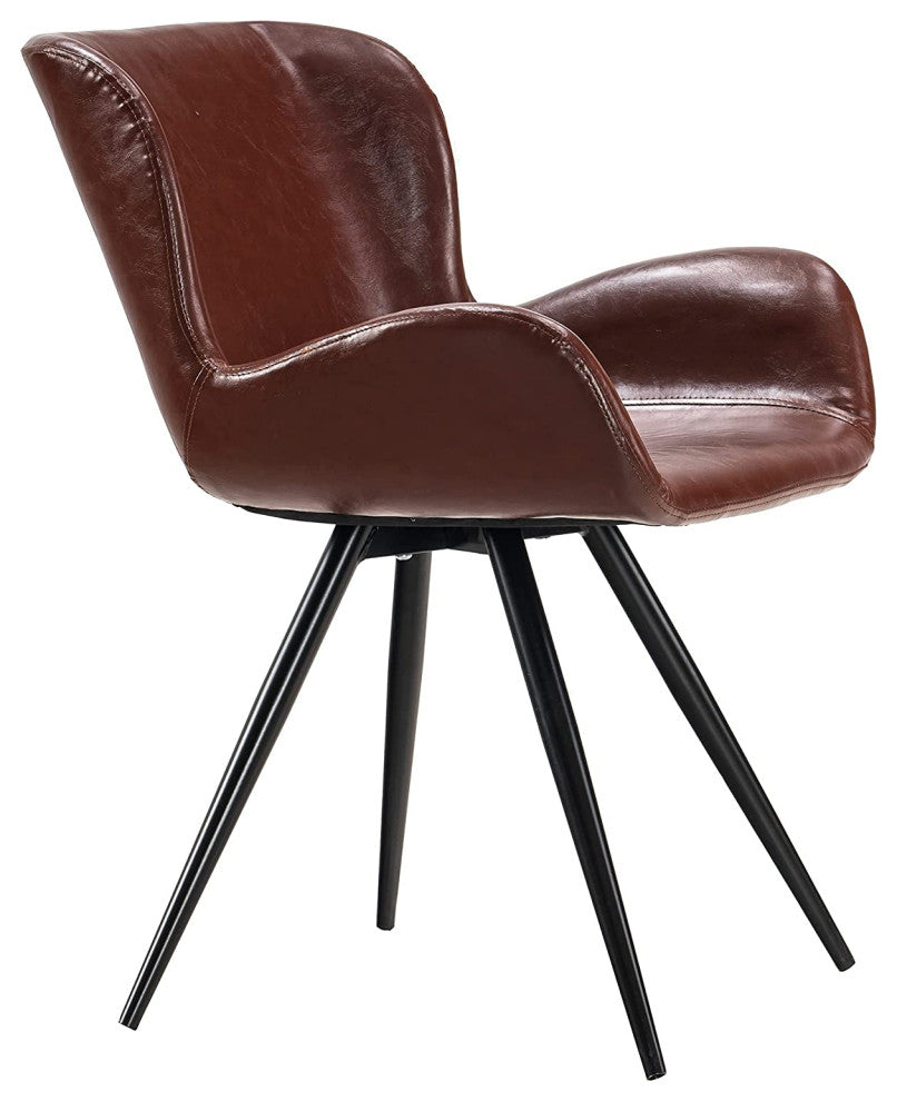 Faux Leather Dining Chairs Modern Side Chairs for Living Room