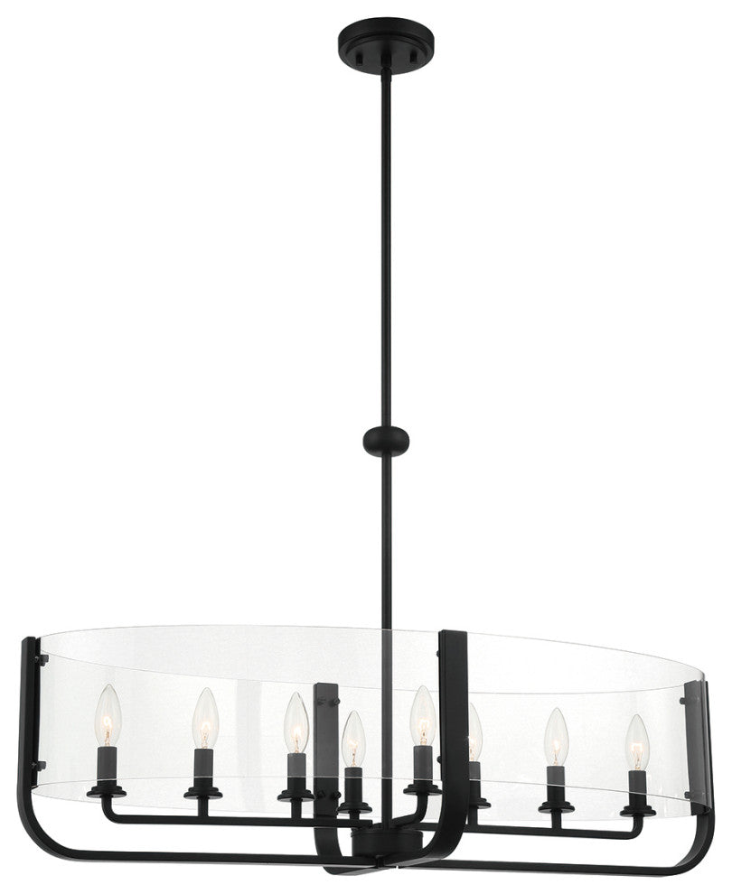 Transitional Chandelier, Black