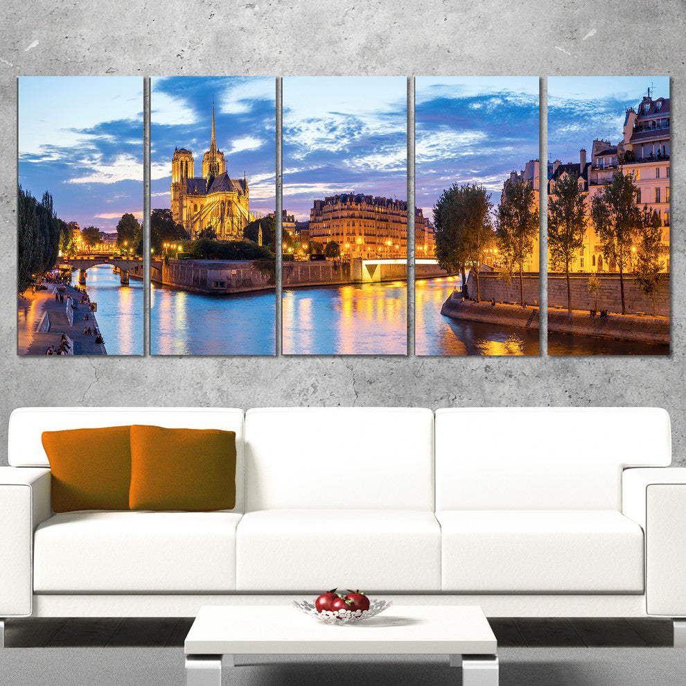 "Notre Dame Cathedral" Canvas Print, 5 Panels