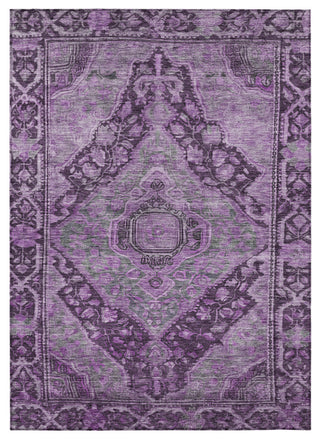 Machine Washable Indoor/Outdoor Chantille ACN1761 Eggplant 2'6" x 3'10" Rug