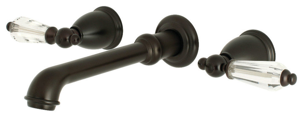 Kingston Brass Two-Handle Wall Mount Bathroom Faucet, Oil Rubbed Bronze