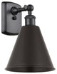 Ballston Cone Sconce, Matte Black, LED
