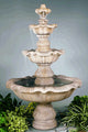 Three Tier Renaissance Outdoor Fountain, Relic Lava