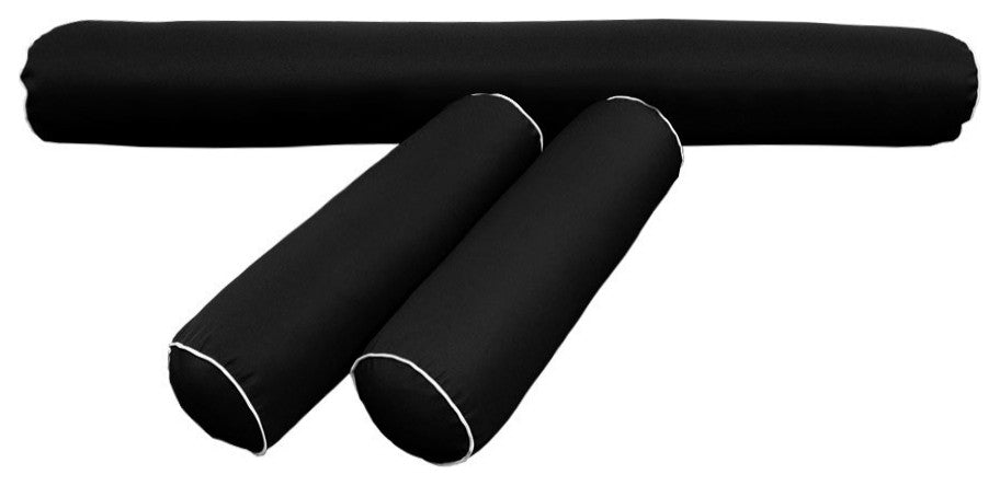 Style6 Queen Contrast Pipe Outdoor Mattress Bolster SlipCover COMPLETE SET AD109