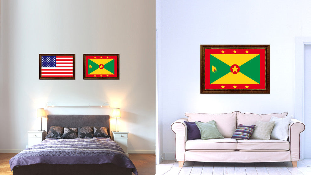 Grenada Country Flag Canvas Print, 27"x39"
