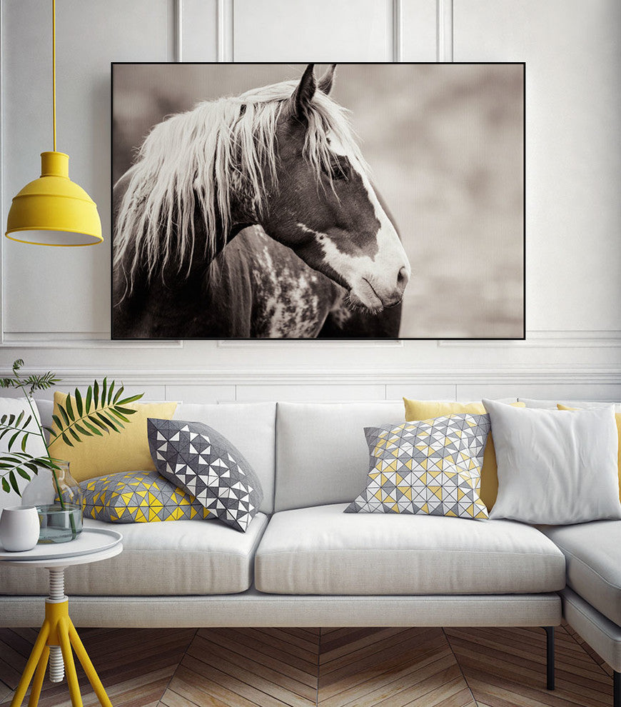 "Wild Paint" Art block Framed Canvas, 28"x22"