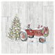 "Country Christmas III no Words on White Wood" Print by Anne Tavoletti, 26"x26"