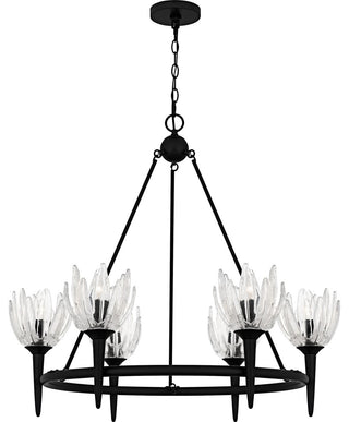 Quoizel SHA5032 Shea 6 Light 31"W Candle Style Chandelier - Brushed Gold