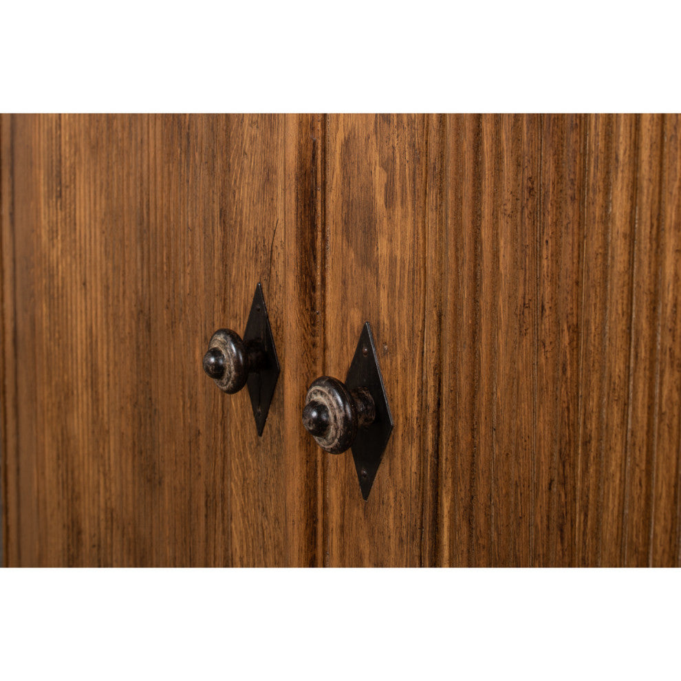 French Country Demilune Cabinet