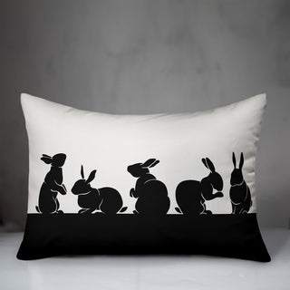 Bunny Shadows 14x20 Lumbar Pillow