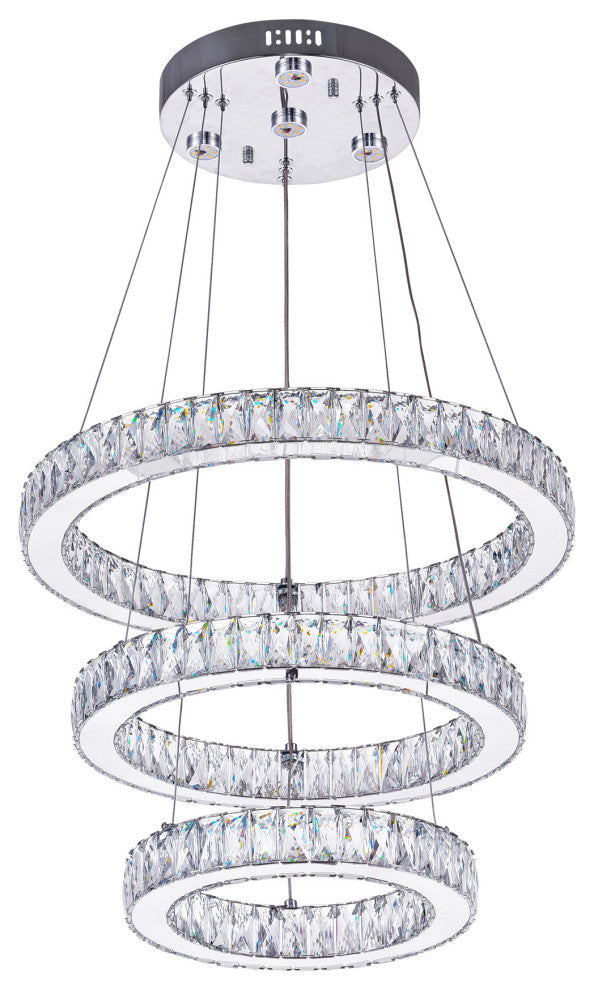 Florence LED Chandelier With Chrome Finish