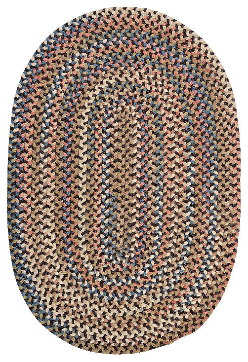 Colonial Mills Cedar Cove CV89 Dark Brown Traditional Area Rug, Round 8'x8'