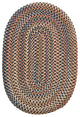 Colonial Mills Cedar Cove CV89 Dark Brown Traditional Area Rug, Round 8'x8'