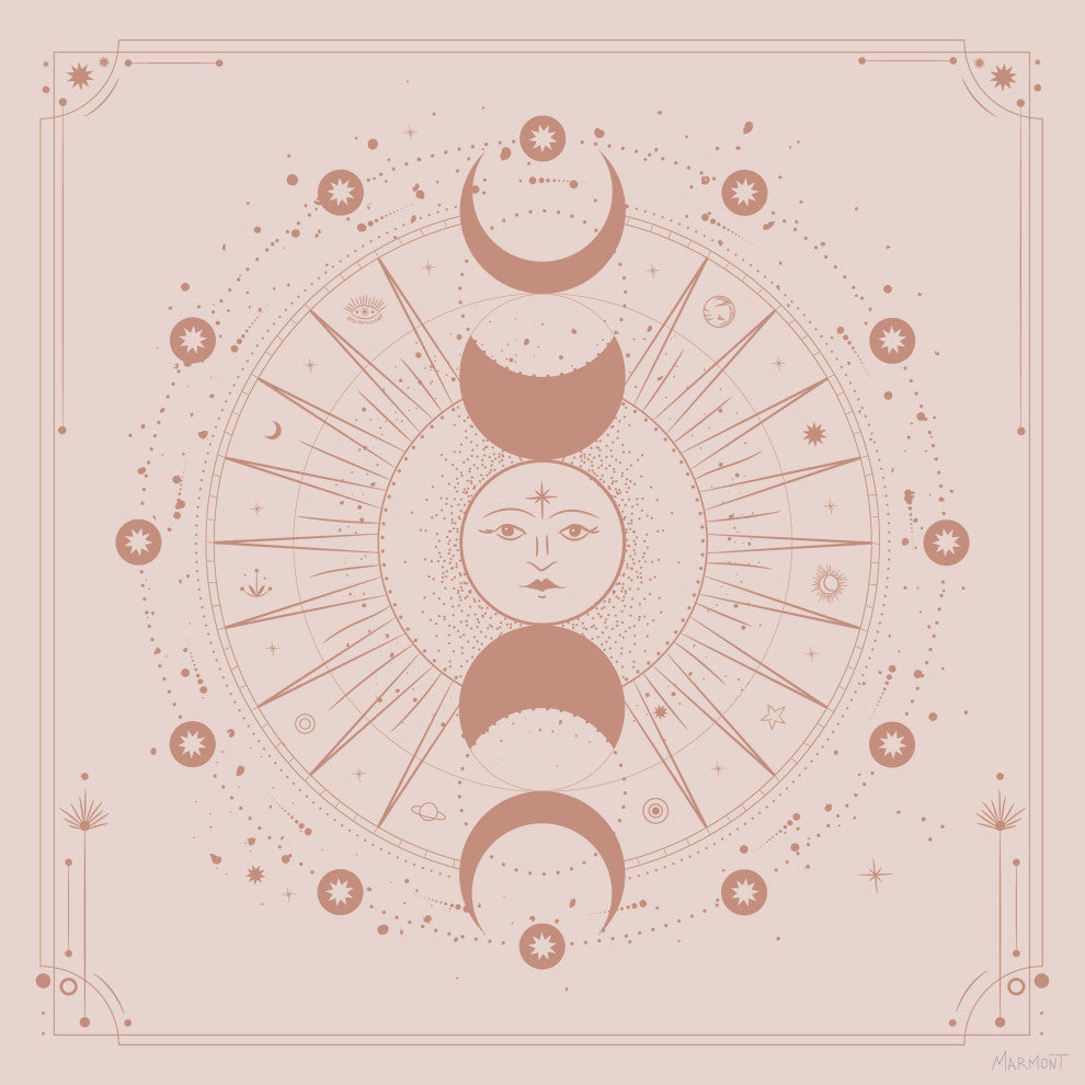 "Moonlight Activity" Painting Print on Wrapped Canvas, 48x48