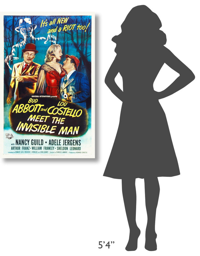 Abbott and Costello, Meet The Invisible Man, 26x40
