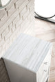 Athens 15" Cabinet With Drawers, Glossy White, Arctic Fall Solid Surface Top