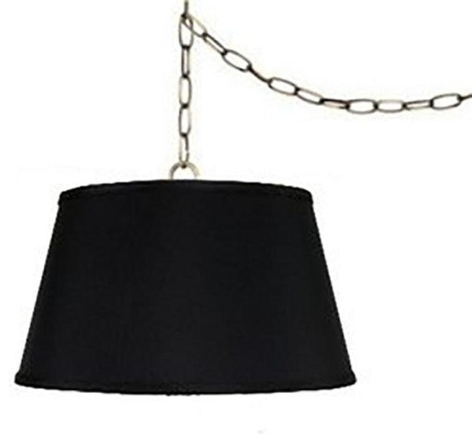 Drum Portable Swag 19" Lampshade, Black