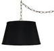 Drum Portable Swag 19" Lampshade, Black