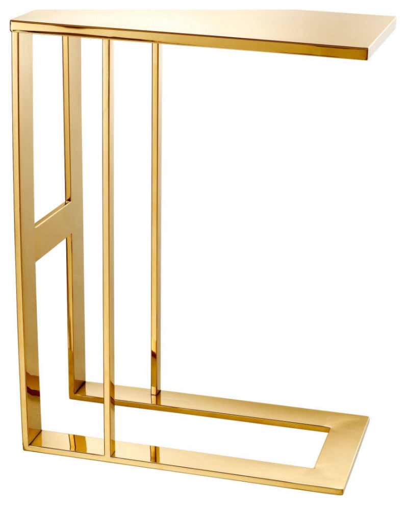 Gold C-Shaped Side Table | Eichholtz Pierre