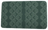 Fickle Florals Dotted Dcor Stripe Print Bath Mat, Green, 21"x34"