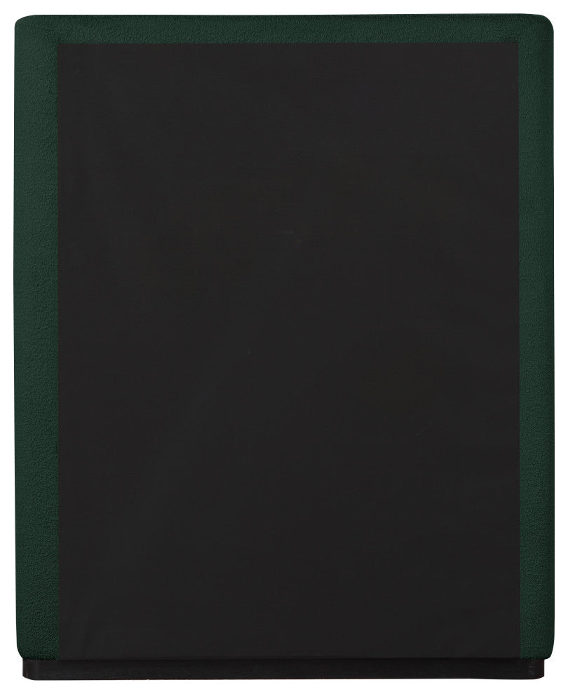 Oliver Boucle Fabric Upholstered Bed, Green, Twin