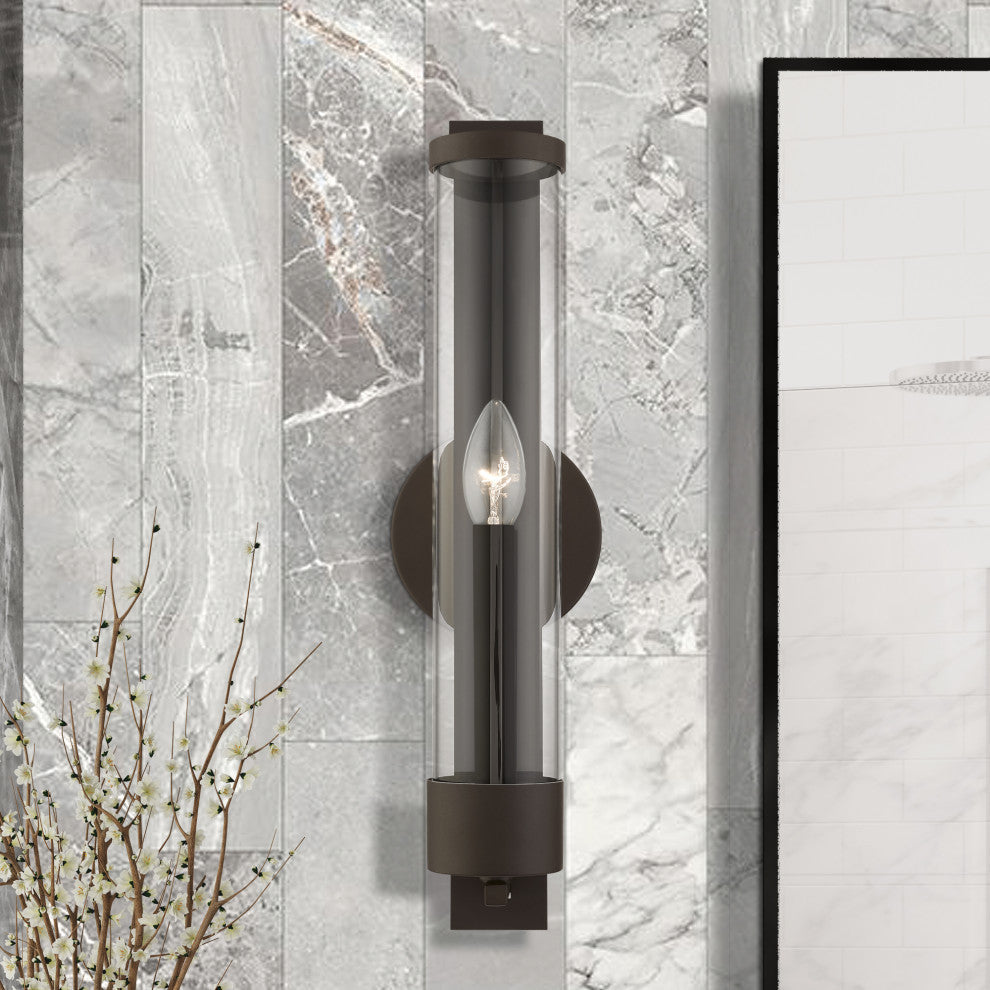 Castleton 1 Light Bronze Tall ADA Single Sconce