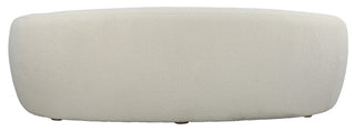 Uttermost 23746 Capra Art Deco White Sofa