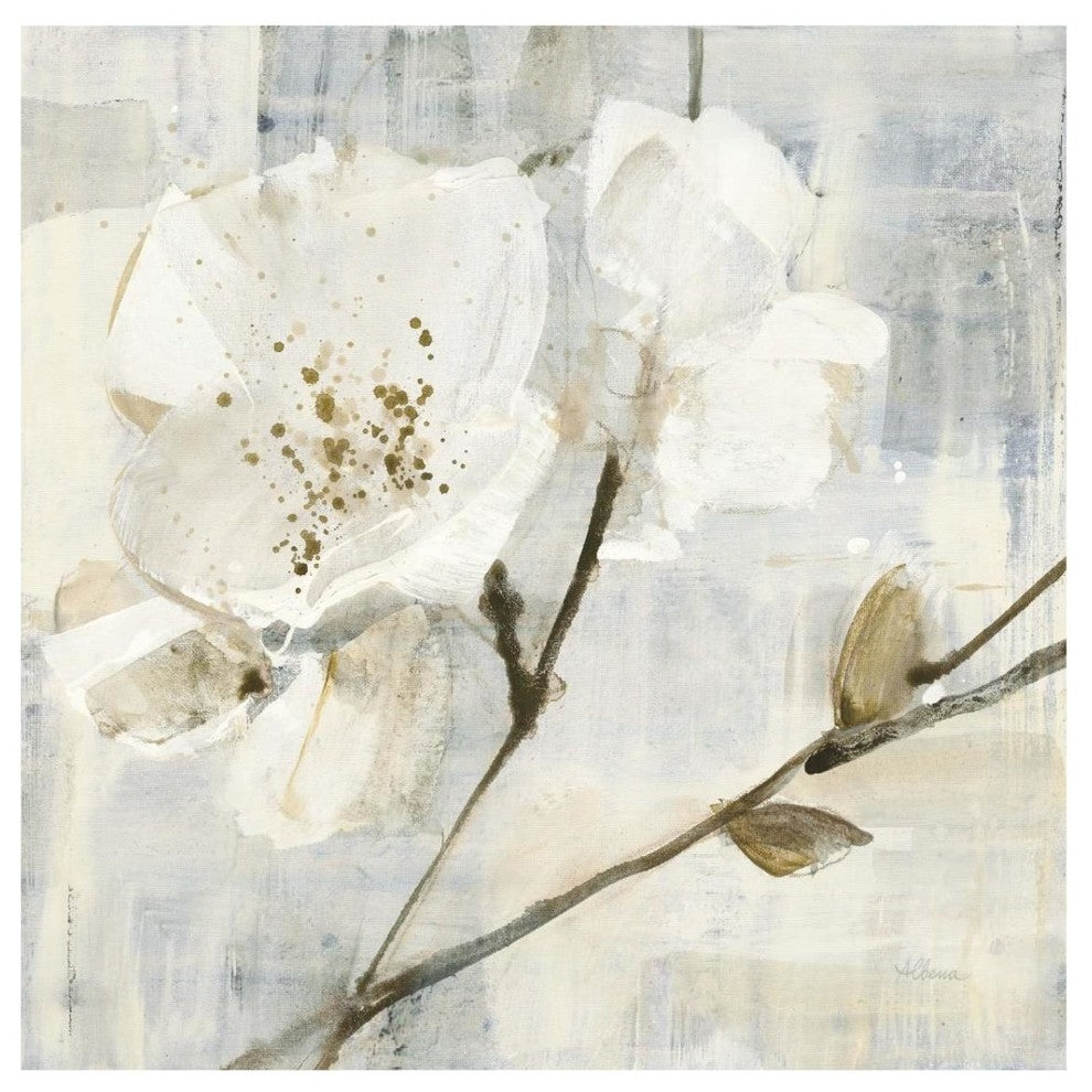 "Elegance I Greige" Digital Paper Print by Albena Hristova, 32"x32"