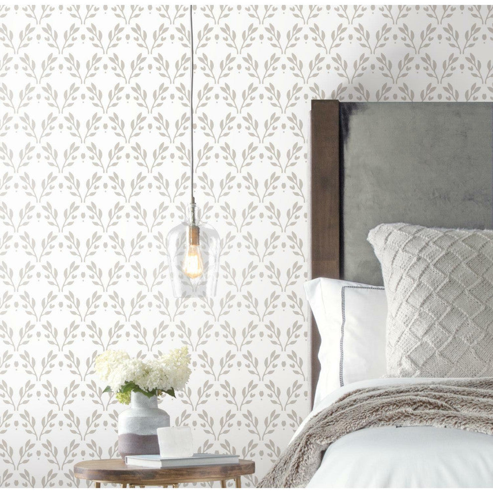 Taupe Rose Lindo Dawn Peel & Stick Wallpaper