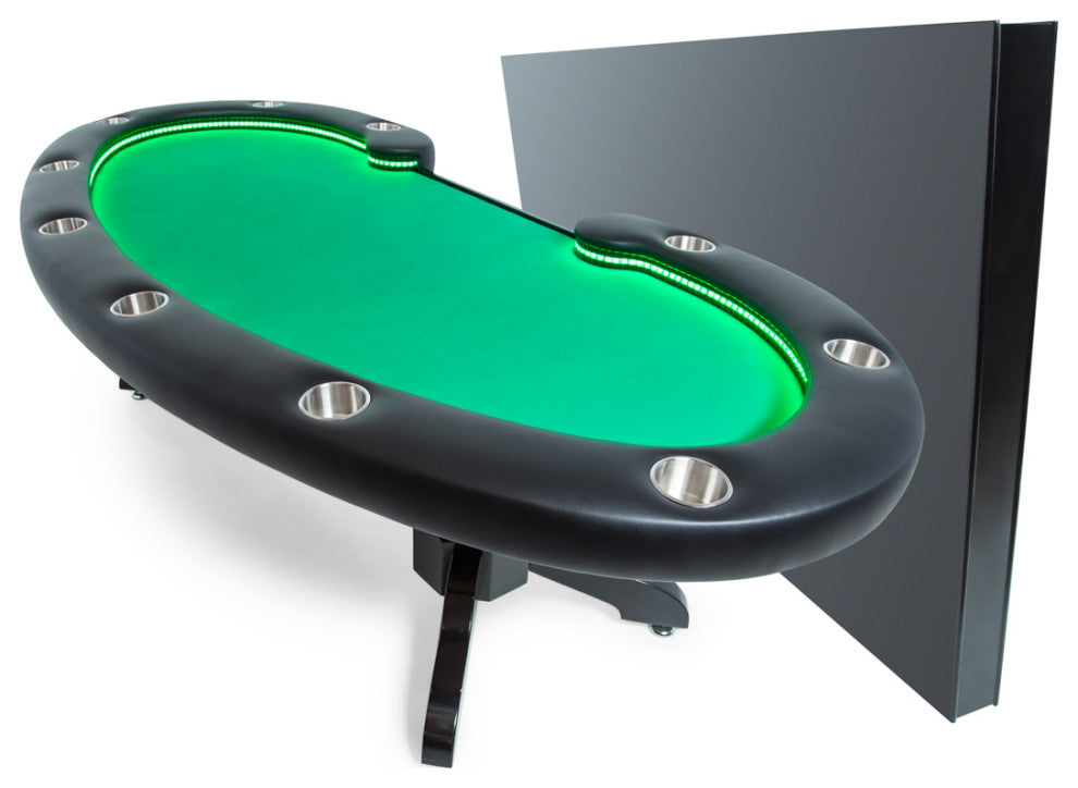 Lumen HD Poker Table, Green, Felt, With Dining Top