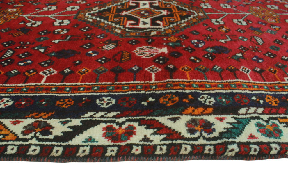 Fine Vintage Distressed Sadiki Red Rug