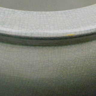 Chinese Porcelain Fish Bowl Planter, Celadon Crackle, 8"