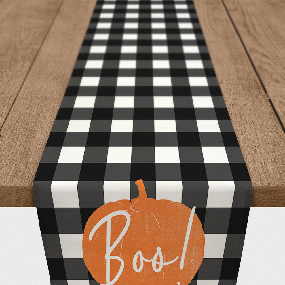 Boo Buffalo Check Table Runner