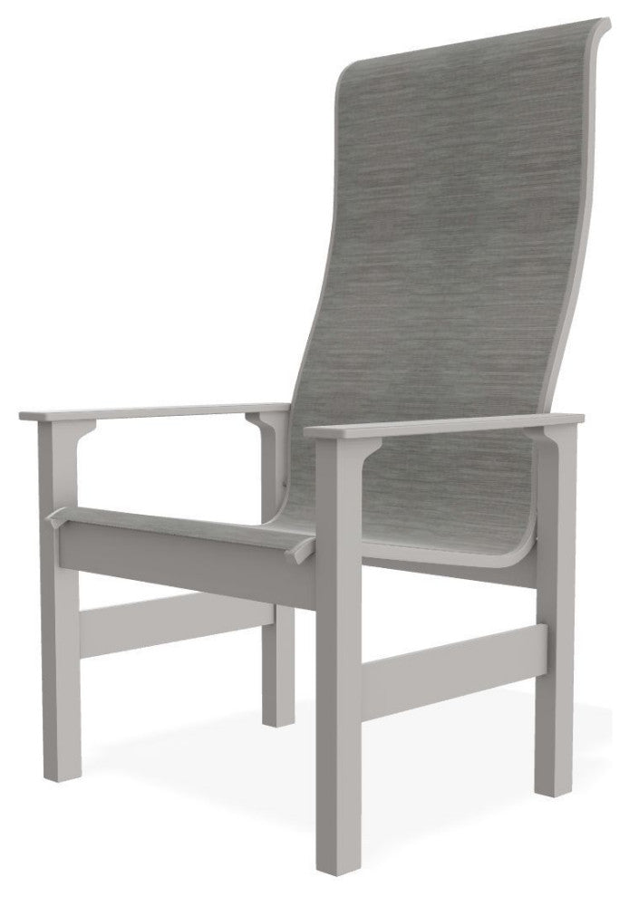 Leeward Sling Outdoor Supreme Armchair, Sicily/Warm Gray
