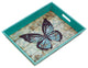 Blue Butterfly Serving Tray