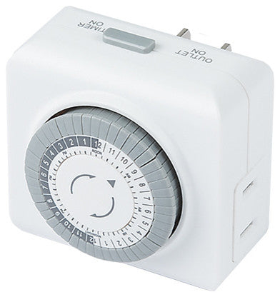 WAC Lighting Power Supply Mechanical Timer, White