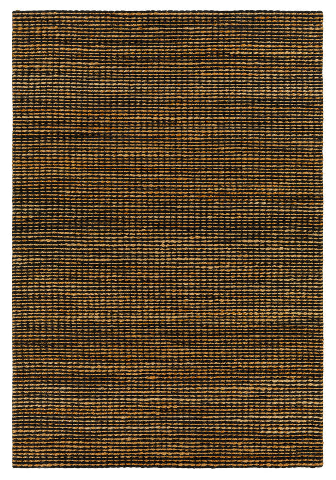 Priya PYA-2301 Black/Tan Hand Woven 8' x 10' Rug