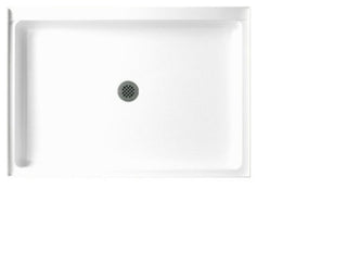Swan 42.375x34.188x5.5 Solid Surface Shower Base, Ice