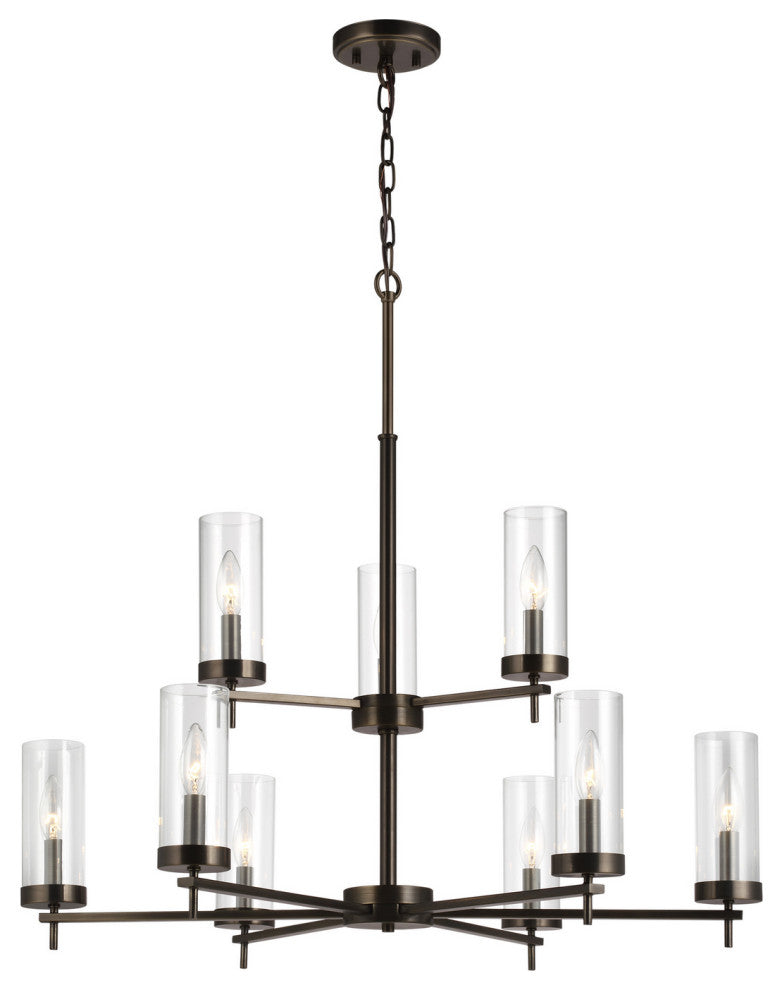 Generation Lighting Zire Nine Light Chandelier 3190309EN-778