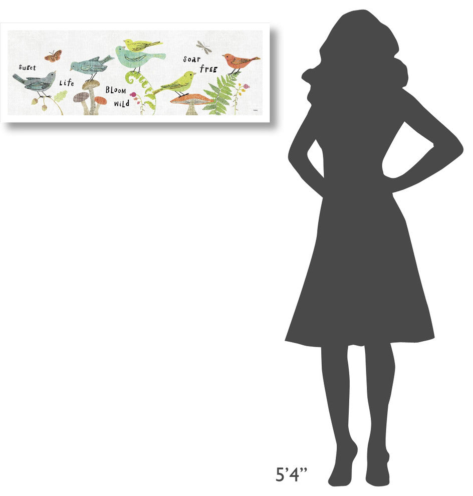"Wild Wings VIII" Digital Paper Print by Sue Schlabach, 38"x14"
