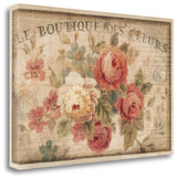 "Parisian Flowers III" By Danhui Nai, Giclee Print on Gallery Wrap Canvas