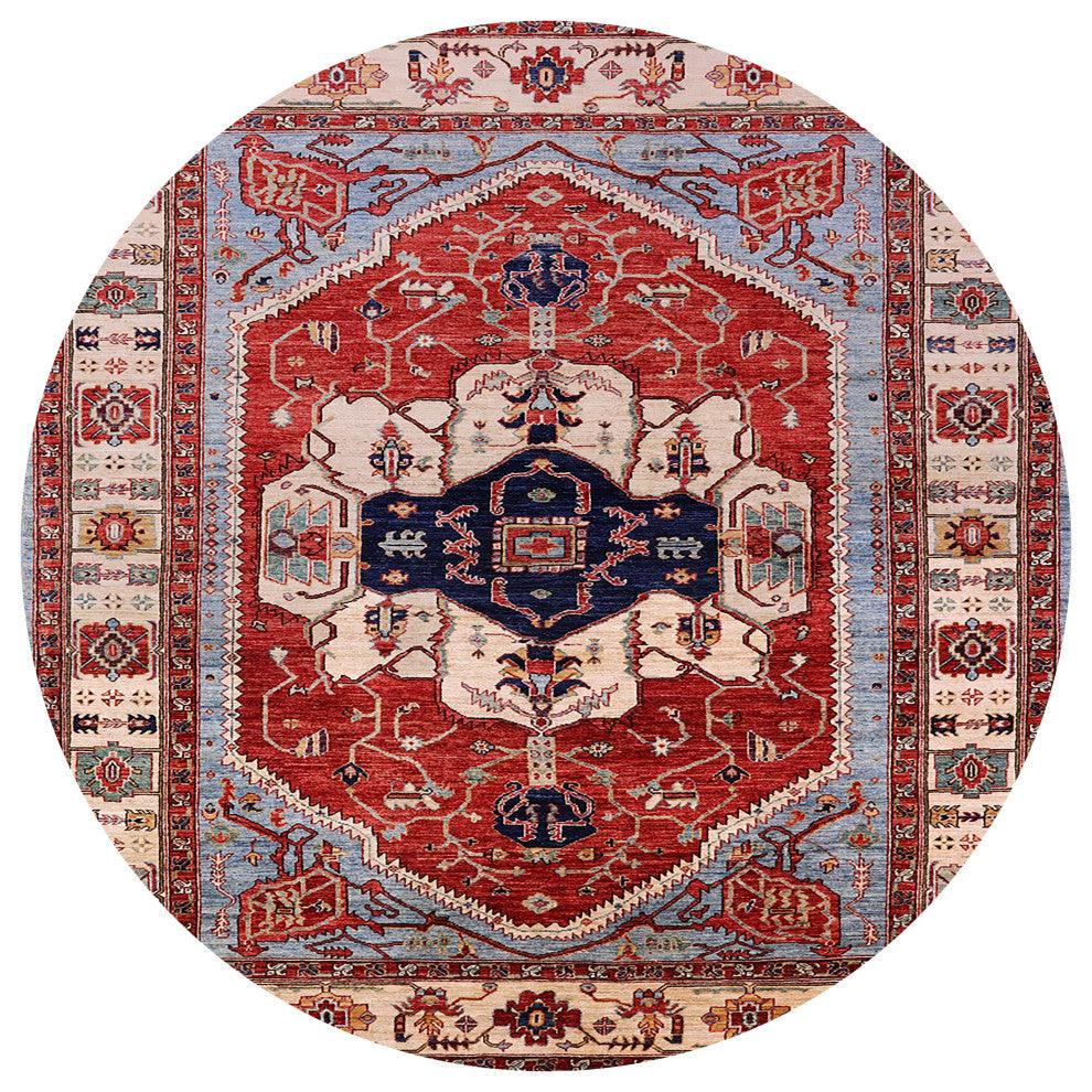 Ahgly Company Indoor Round Mid-Century Modern Area Rugs, 3' Round