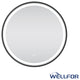 Round LED Bathroom Vanity Mirror, Defogger and Dimmer, ETL-listed, 48"x36", Matte Black